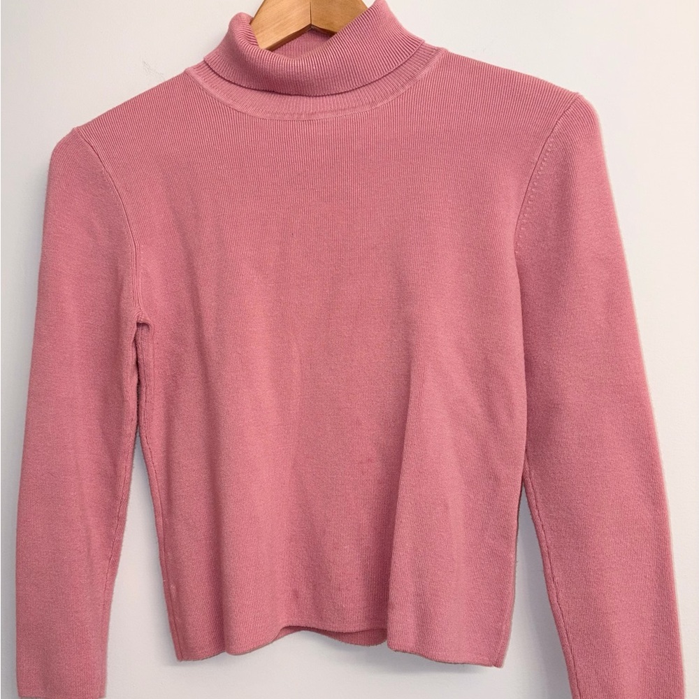 Pink Turtleneck Sweater
